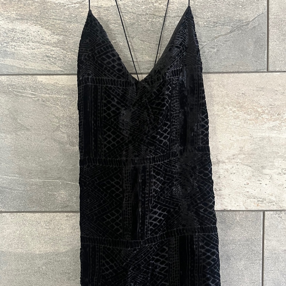 Black Velvet Mini Dress